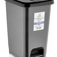 Slim Pedallı Renkli Çöp Kovası 50 Lt