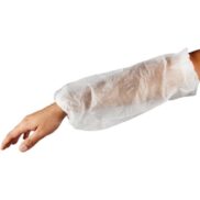 Tela Lastikli Beyaz Tek Kullanımlık Kolluk