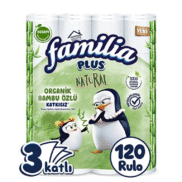 Familia Plus Natural Tuvalet Kağıdı 3 Katlı 120’Li
