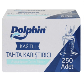 DOLPHİN AHŞAP KARIŞTIRICI SARGILI  250 Lİ