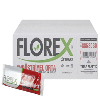 FLOREX 55CM X 60CM ENDÜSTRİYEL ORTA BOY ÇÖP TORBASI