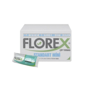 FLOREX 44CM X 45CM STANDART MİNİ BEYAZ ÇÖP TORBASI