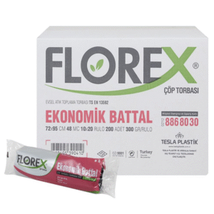FLOREX 72CM X 95CM EKONOMİK BATTAL BOY ÇÖP TORBASI