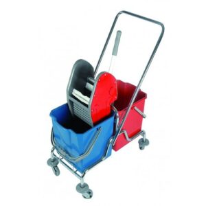 İKİ KOVALI TEMİZLİK ARABASI METAL