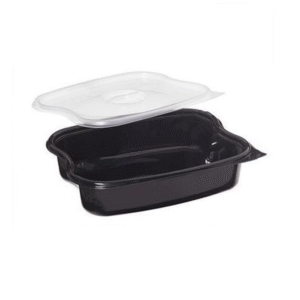 TEK GÖZ GIDA KABI KAP/KAPAK SİYAH