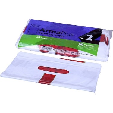 Renkli Takviyeli Poşet 26*38 Cm No:2 50 Li Paket - Görsel 2