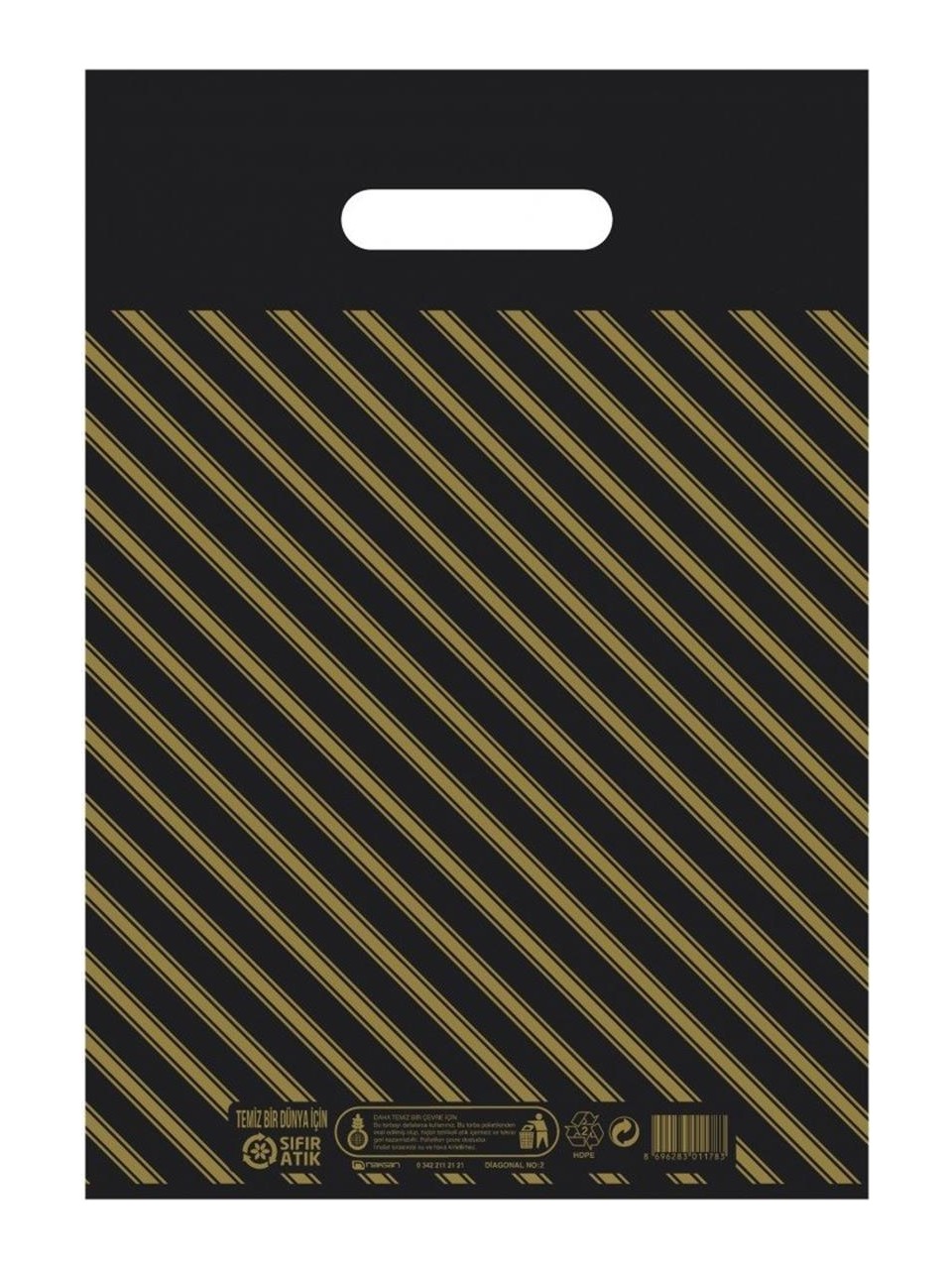 Takviyeli Siyah Poşet 50*60 Cm