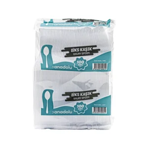 Anadolu Lüx Plastik Kaşık Şeffaf