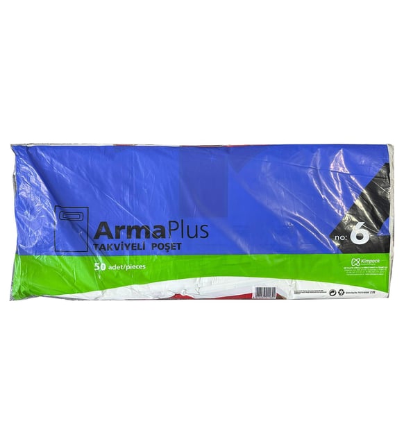 Renkli Takviyeli Poşet 60*70 Cm No:6 50 Li Paket - Görsel 2