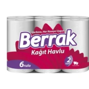 Berrak Havlu 2 Katlı 6 Rulo