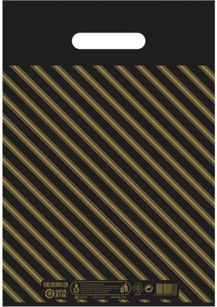 Takviyeli Siyah Poşet 33*45 Cm