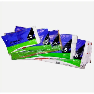 Renkli Takviyeli Poşet 33*45 Cm No:3 50 Li Paket - Görsel 3