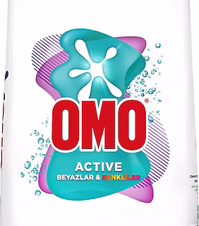 Omo Active Beyazlar ve Renkliler için Toz Deterjan 9 kg