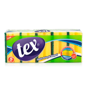 Oluklu Bulaşık Süngeri 5'Li