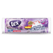 Tex Çöp Poşeti Büzgülü Orta Lavanta Kokulu