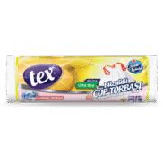 Tex Çöp Poşeti Büzgülü Orta Limon Kokulu