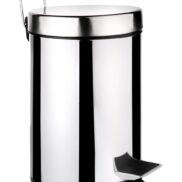Krom Pedallı Çöp Kovası 12 Lt