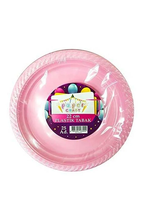 Plastik Tabak Doğum Günü 25'Li