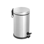 Pedallı Krom Çöp Kovası 8 Lt