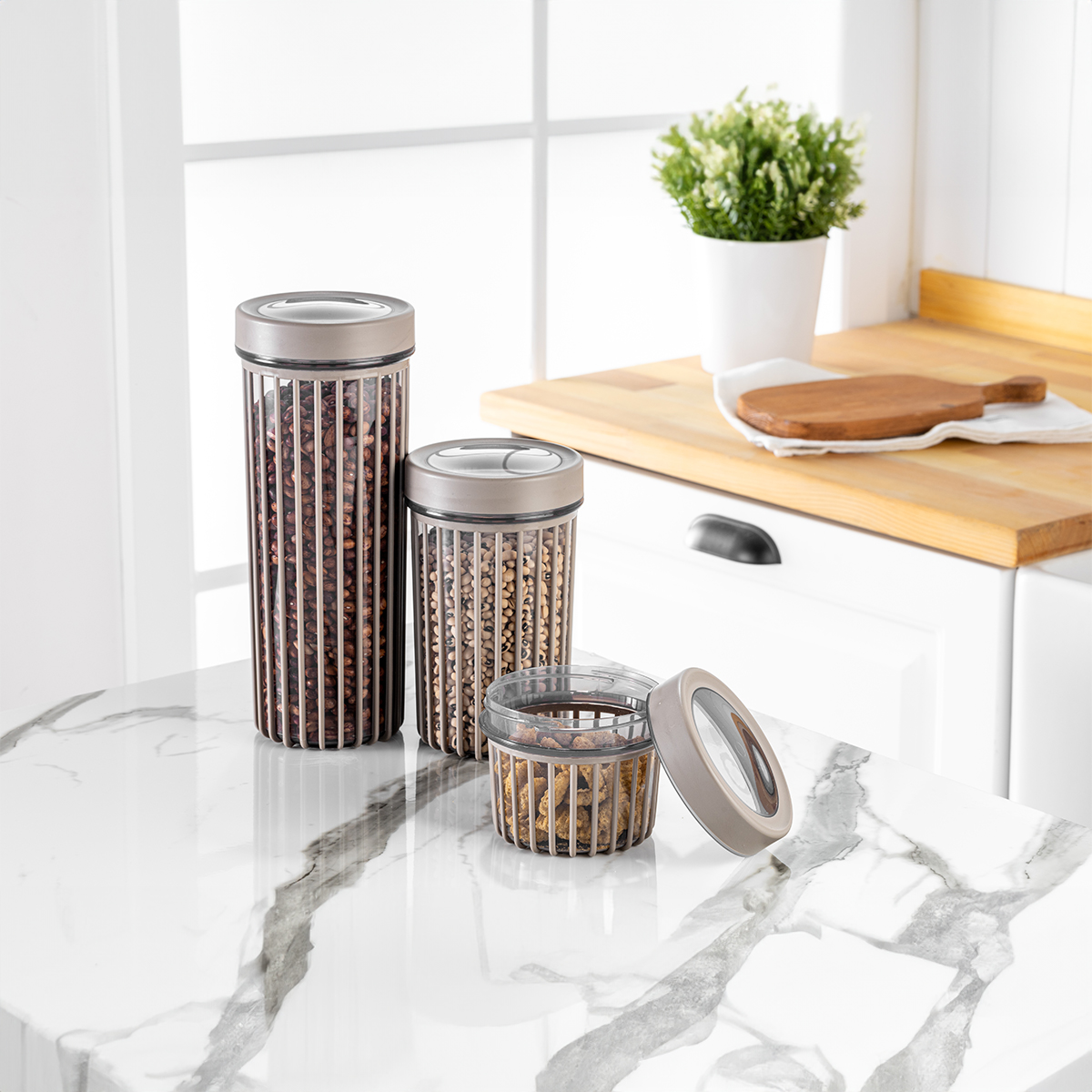 Yuvarlak Saklama Kabı Set 3'Lü - Görsel 3