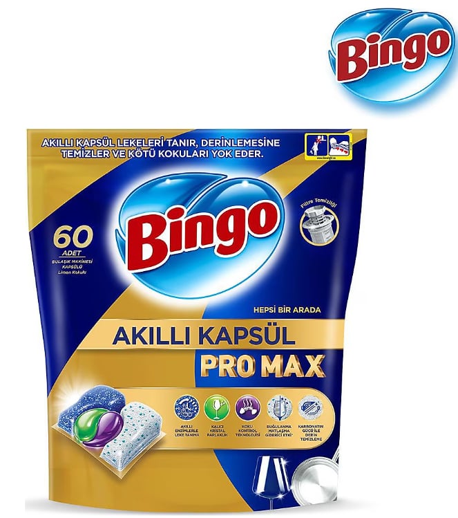Bingo Pro Max Akıllı Bulaşık Makinesi Kapsülü 60 Tablet - Görsel 2