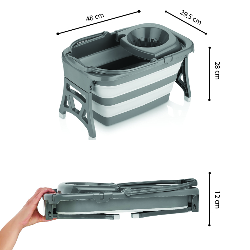 Katlanır Temizlik Kovası 20 L - Görsel 3