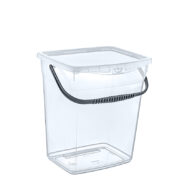 Q-Box Şeffaf Kapaklı Kutu Saplı 10 L