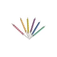 Burgulu Pasta Mumu Karışık Renkli 6'Lı