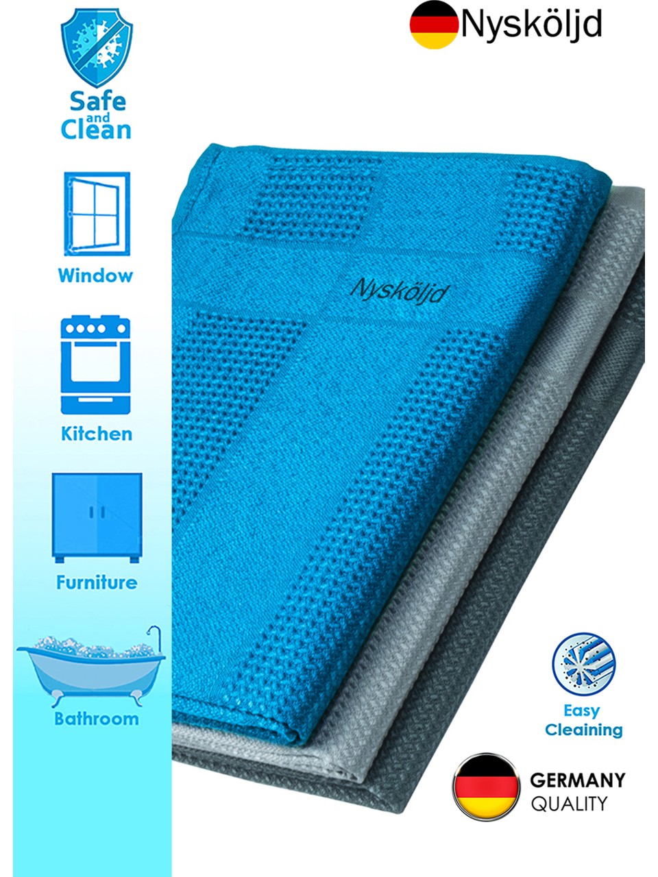 Solingen Microfiber Temizlik Bezi 3’Lü - Görsel 5