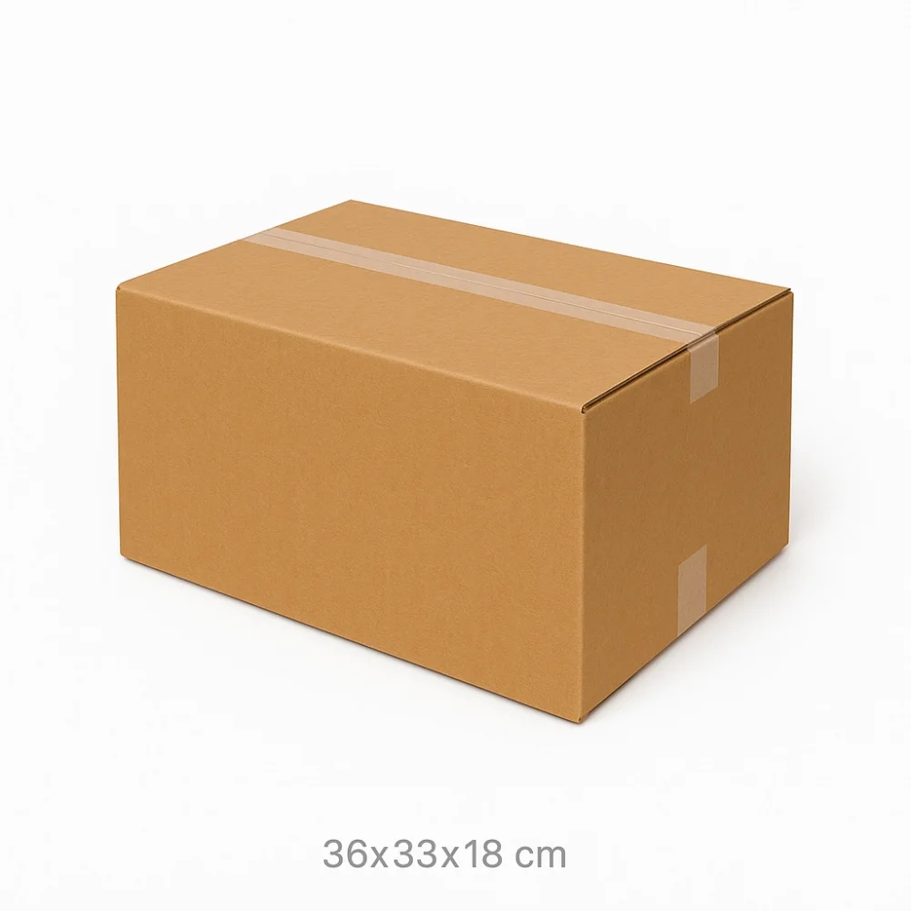 Orta Boy Taşıma Kolisi Çift Oluklu 36x33x18 -10'lu - Görsel 2