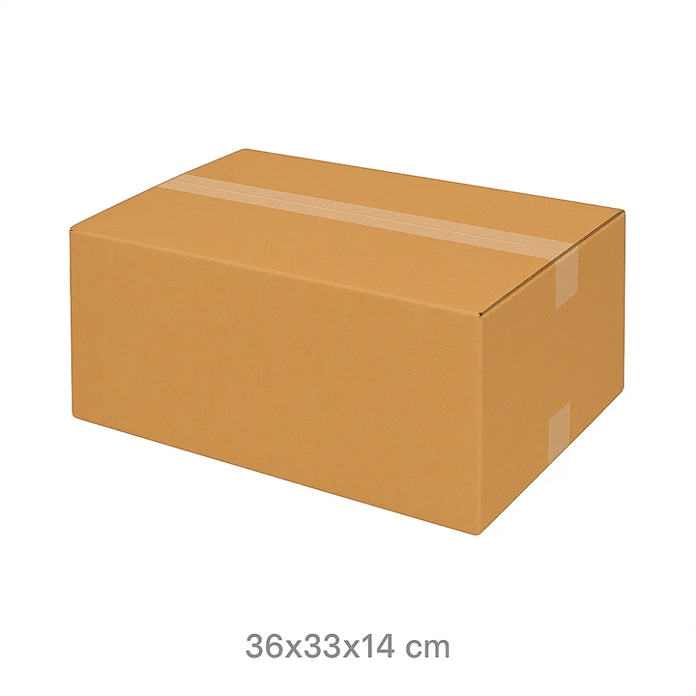 Orta Boy Taşıma Kolisi Çift Oluklu 36x33x14-10'lu - Görsel 2