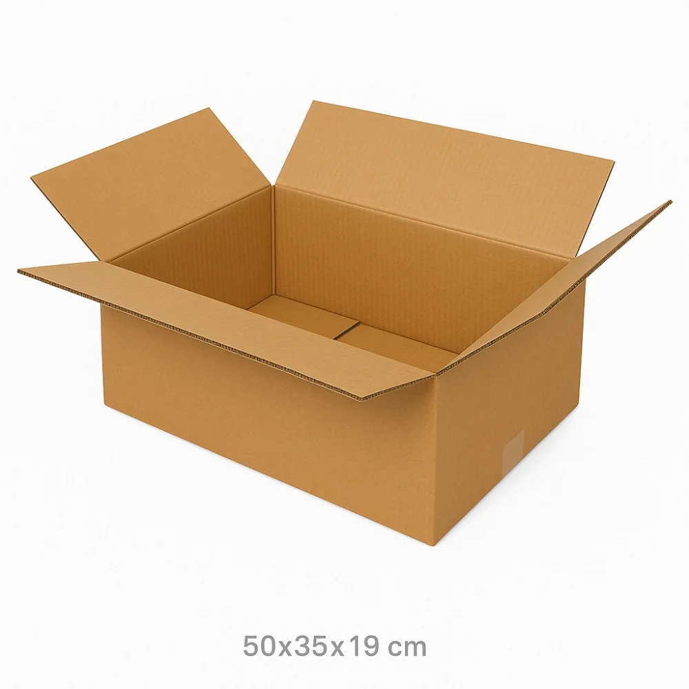 Büyük Boy Taşıma Kolisi Çift Oluklu 50x35x19 - 10'lu