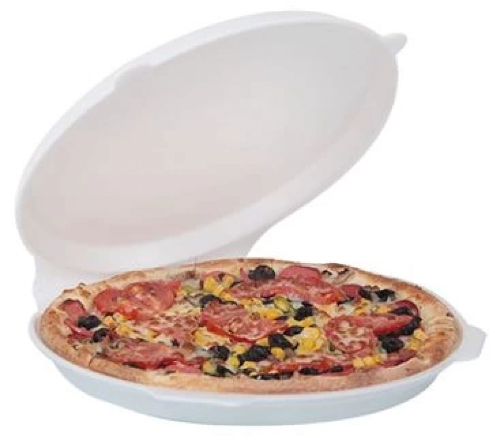 Pizza Kutusu Kapaklı Köpük 100 Adet - Görsel 2