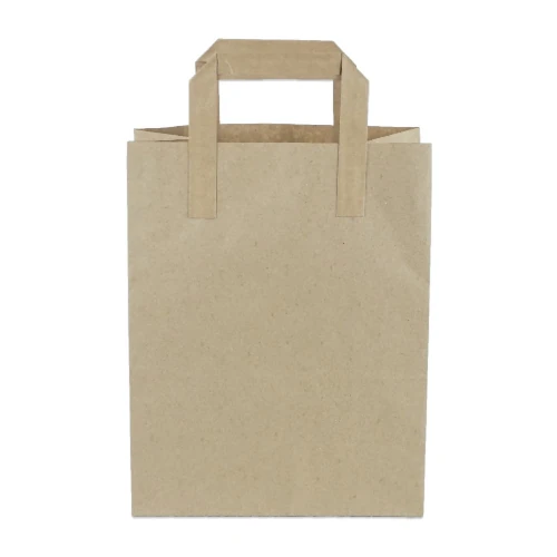 Düz Saplı Kraft Çanta 22x28x11 cm - Görsel 2