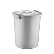 Kapaklı Gri Mega Çöp Kovası 71 Litre