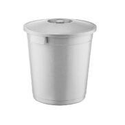 Kapaklı Gri Orta Çöp Kovası 35 Litre