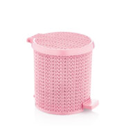 Örgü Pedallı Yuvarlak Çöp Kovası 10 Litre No:4231