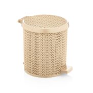 Örgü Pedallı Yuvarlak Çöp Kovası 3.5 Litre No:4242