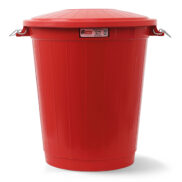 A Form Endüstriyel Kırmızı Çöp Kovası 70 Litre Telli