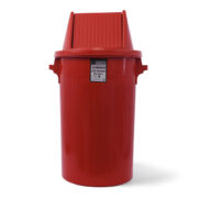 A Form Büfe Tipi Çöp Kovası Kırmızı 90 Litre