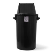 A Form Büfe Tipi Çöp Kovası Siyah 90 Litre