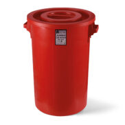 A Form Jumbo Sanayi Tipi Çöp Kovası Kırmızı 90 Litre