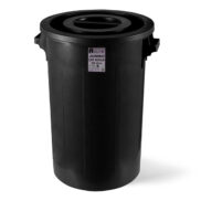 A Form Jumbo Sanayi Tipi Çöp Kovası Siyah 90 Litre