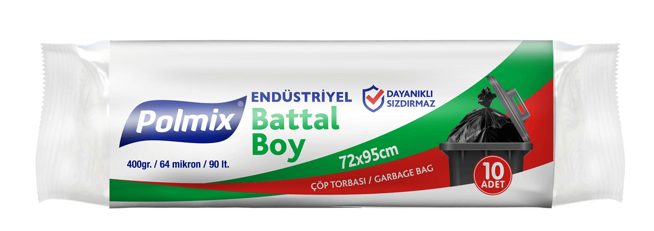 Polmix Endüstriyel Battal Boy Çöp Poşeti 72*95 cm