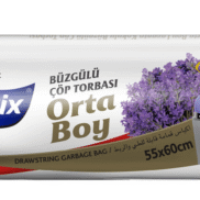 Polmix Extra Güçlü Büzgülü Lavanta Kokulu Orta Boy Çöp Poşeti 55*60 cm