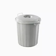 Yuvarlak Kilitli Çöp Kovası 15 Litre