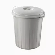 Yuvarlak Kilitli Çöp Kovası 50 Litre