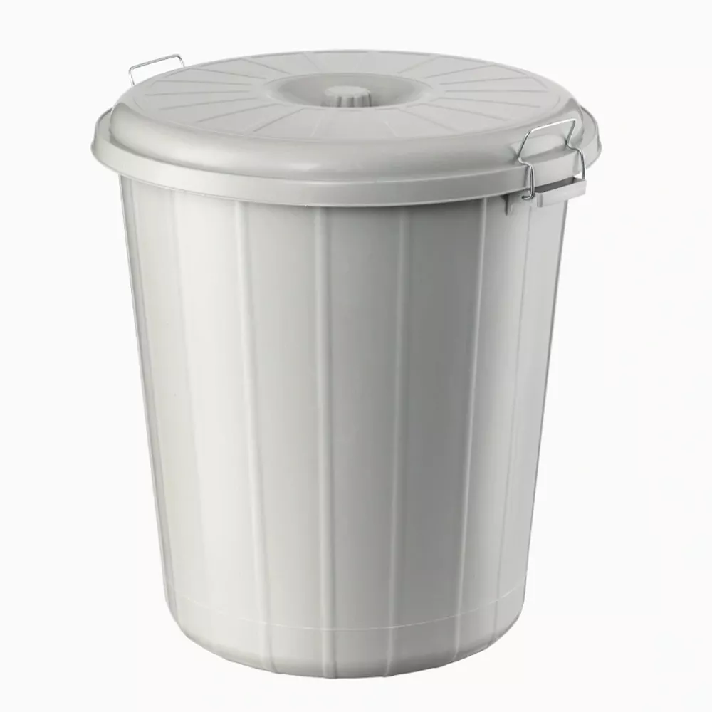 Yuvarlak Kilitli Çöp Kovası 90 Litre