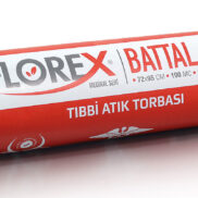 Tıbbi Atık Baskılı Battal Boy Çöp Torbası C Katlama 72*95 cm