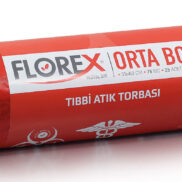 Tıbbi Atık Baskılı Orta Boy Çöp Torbası C Katlama 55*60 cm